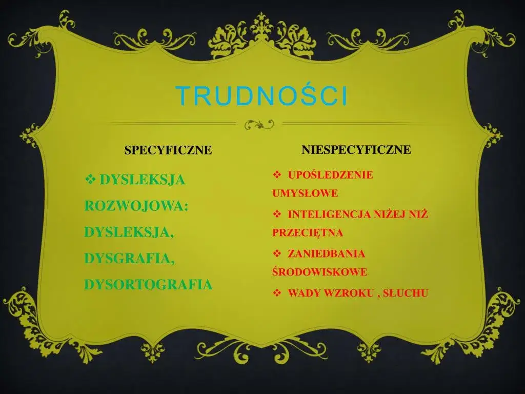 dysleksja dysortografia dysgrafia różnice infografika